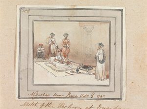 Durbar jelenet, Poona, 1792. október 3 alkotó: Robert Mabon