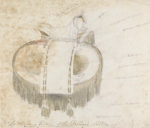 Vázlat a Peshwa nyergének képéhez alkotó: Robert Mabon