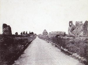Kilátás a Via Appia Anticára (f/w fotó)