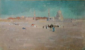 Jelenet Egyiptomban, 1890 körül (olaj, vászon) alkotó: Robert McGowan Coventry