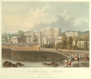 A brit rezidencia Hyderabadban, 1813-ban készült