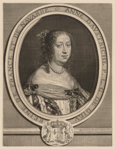 Ausztriai Anna, Franciaország királynője, 1660. alkotó: Robert Nanteuil
