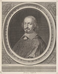 Jules Mazarin bíboros, kb. 1652. alkotó: Robert Nanteuil
