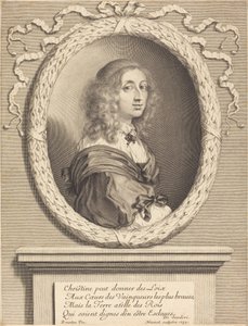 Krisztina, Svéd királynő alkotó: Robert Nanteuil after Sébastien Bourdon