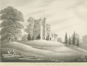 Arley templom: szépia rajz, 1824