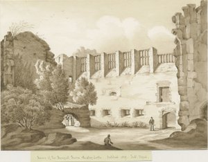 Dudley kastély - The Keep: szépia rajz