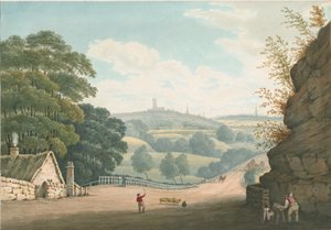 Wolverhampton – Távoli kilátás Tettenhallból: vízfestmény, 1837