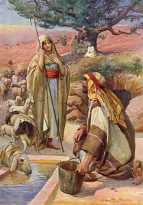 Rachel At The Well (színes litó) alkotó: Robert Payton Reid