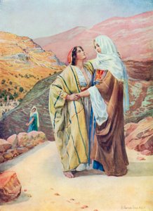Ruth és Naomi (színes litográfia)