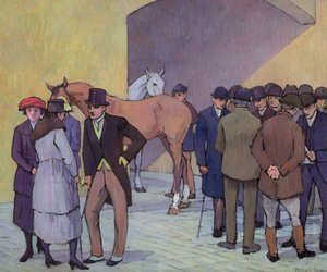 Egy reggel a Tattersallban (olaj, vászon) alkotó: Robert Polhill Bevan