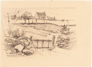 Kapu a parasztházhoz, Pont-Aven alkotó: Robert Polhill Bevan