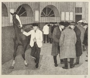 Lókereskedők a Barbicanban, 1921 alkotó: Robert Polhill Bevan