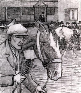 Lóvásár a Barbakánban alkotó: Robert Polhill Bevan