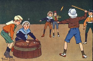 Az osszeletek és a quinet. Gravírozás „”-be Mit játszunk? E. Weber „” Robert Salles (1871-1929) akvarell rajzaival. Librairie Garnier Freres, Párizs alkotó: Robert Salles