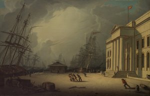 A vámház Greenockban, Skóciában, 1828.