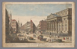 Kilátás a Mansion House-ra Londonban Kilátás a kastélyra (...) (cím az objektumon) London (sorozat címe) alkotó: Robert Sayer