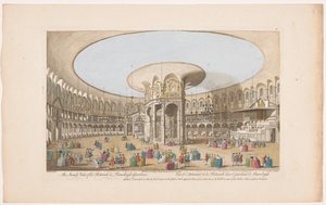 Kilátás a Rotunda belsejére a londoni Ranelagh Gardensben A Rotundo belső képe a Ranelagh Gardensben (cím az objektumon) Ranelagh Gardens és Vauxhall Gardens (sorozat címe) alkotó: Robert Sayer