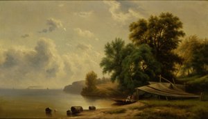 Táj kempinggel, n.d. alkotó: Robert Seldon Duncanson