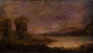 Táj tóval, 1864. alkotó: Robert Seldon Duncanson