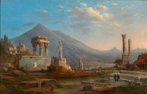 Vezúv és Pompei, 1870.