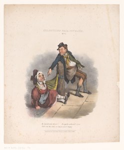 Rajzfilm részeg férfival és nővel Válogatás Seymourtól. nem. 2 (cím az objektumon) alkotó: Robert Seymour (attributed to)