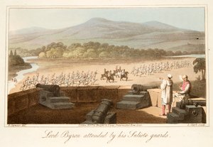 Lord Byron részt vett Suliote gárdáival, kocsmában. 1825. alkotó: Robert Seymour