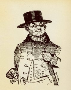 Sir Pickwick portréja, Charles Dickens (1812-1870) "Sir Pickwick kalandjai" című regényének hőse.