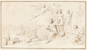 Nagy-Britannia kereskedelmi hatalmának allegóriája alkotó: Robert Smirke