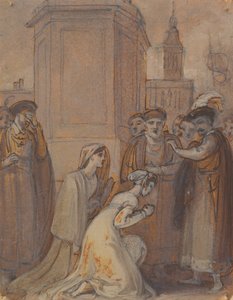 Isabella és Mariana térdel a herceg előtt alkotó: Robert Smirke