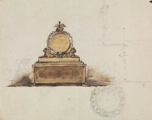 Tanulmány egy bútordarabhoz alkotó: Robert Smirke