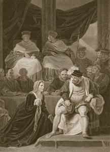 Henrik házasságának tárgyalása, T. Holloway metszete, illusztráció David Hume „Anglia története” című művéből, pub. R. Bowyer, London, 1812 alkotó: Robert Smirke