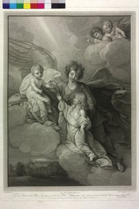 III. György angol király és királynője, Charlotte királynő elhunyt gyermekeinek apoteózisa