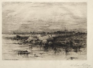 Az Apponagansett folyó torkolata, 1883.