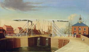 A Kingston upon Hull-i híd és az új dokk keleti nézete (olaj, vászon)