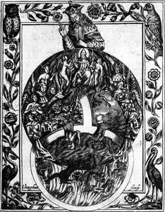 Az egyház hierarchiája, Elias Ashmole „Theatrum Chemicum Britannicum” című művéből, 1652