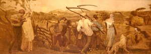 Harvest Moon, 1883 körül (kézzel színezett rézkarc papíron) alkotó: Robert Walker Macbeth