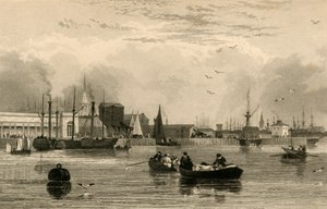 Liverpool, a Mersey-ből, No. III..., c1830.