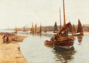 Érkezés a Herring Fishingről, Montrose (olaj, vászon)