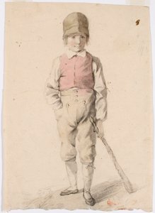 Álló fiú szekérrel a bal kezében alkotó: Robert Wilhelm Ekman