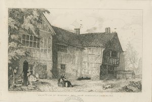 Dimsdale Old Hall: rézkarc, nd [?c 1870]