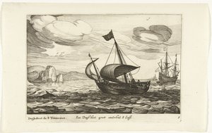 Dogger of dogboot Een Dogh-boot groot about 8 Last / Dogh-Boot de 8 Tonneaux (cím az objektumon) Hollandse scheepstypen, 1627 (sorozat címe) Különféle hajók Don ton se sert dans les Unies tartományok / Különféle holland hajók ikonjai, amelyek használata ma