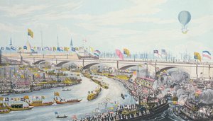 Az Új London-híd megnyitása IV. Vilmos király és Adelaide királyné által, 1831