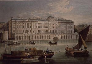 A Somerset House látképe, pub. 1821, Colnaghi & Co.