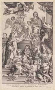 Szűz és gyermek a szentekkel alkotó: Robert van Audenaerd