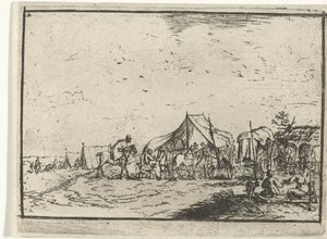 tábor Tájak táborozással (sorozat címe) alkotó: Robert van den Hoecke