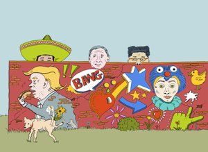 The Wall Donald Built, 2019 (digitális) alkotó: Roberta Murray