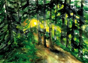 Napfényes erdei ösvény alkotó: RodMacIver
