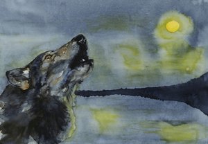 A holdra üvöltő farkas alkotó: RodMacIver