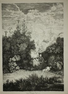 A fürdőző nő és a halál alkotó: Rodolphe Bresdin