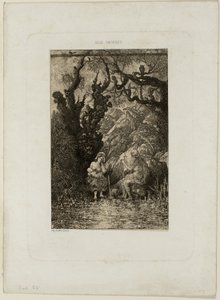 A Halál és a fiatal anya a Revue Fantaisiste-ból alkotó: Rodolphe Bresdin